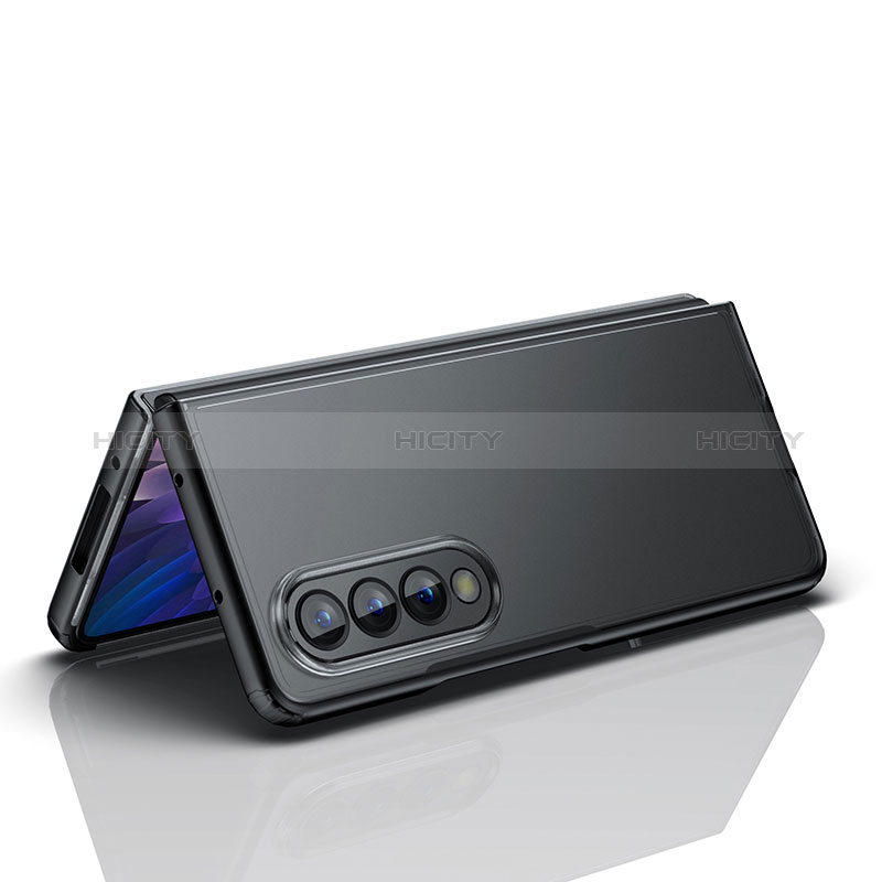 Samsung Galaxy Z Fold3 5G用ハイブリットバンパーケース 透明 プラスチック カバー サムスン 