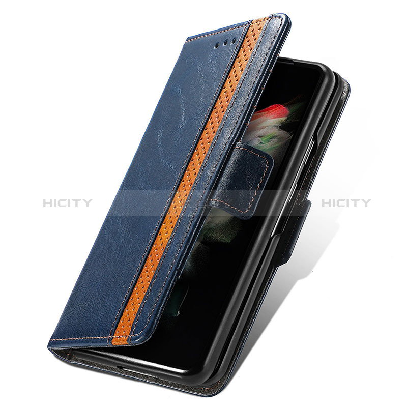 Samsung Galaxy Z Fold3 5G用手帳型 レザーケース スタンド カバー S03D サムスン 