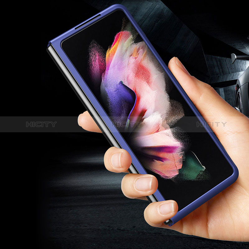 Samsung Galaxy Z Fold3 5G用ハードケース プラスチック 質感もマット カバー L08 サムスン 