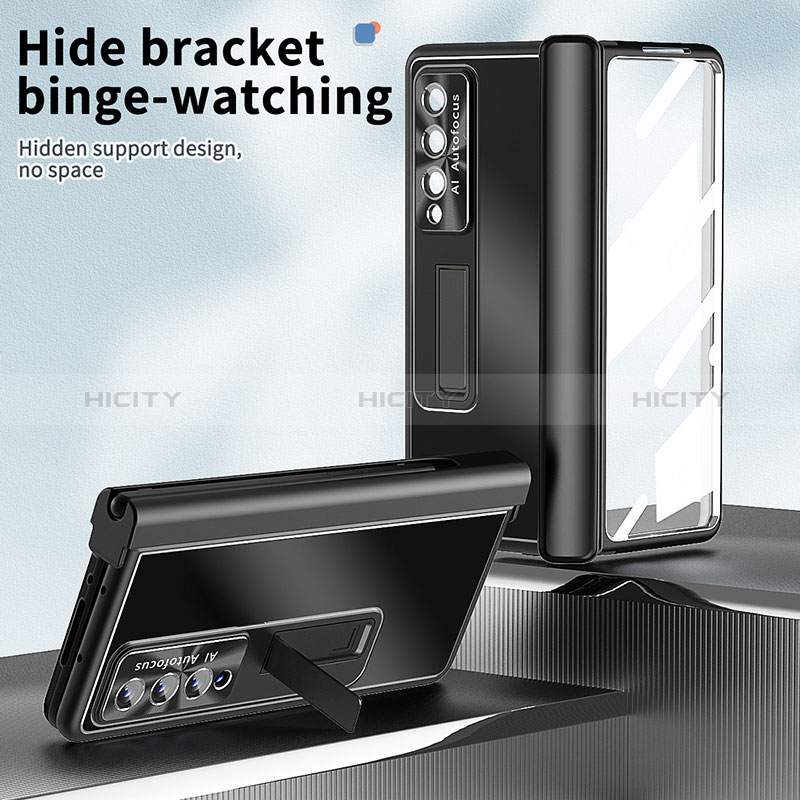 Samsung Galaxy Z Fold3 5G用ハードケース プラスチック 質感もマット カバー H05 サムスン 