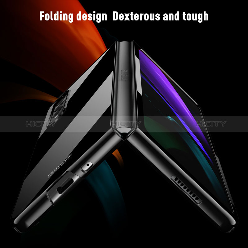Samsung Galaxy Z Fold3 5G用ハードケース プラスチック 質感もマット カバー P01 サムスン 