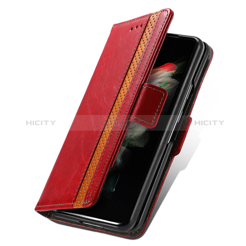 Samsung Galaxy Z Fold3 5G用手帳型 レザーケース スタンド カバー S02D サムスン 