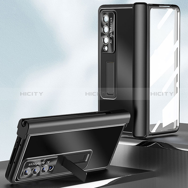 Samsung Galaxy Z Fold3 5G用ハードケース プラスチック 質感もマット カバー H06 サムスン 