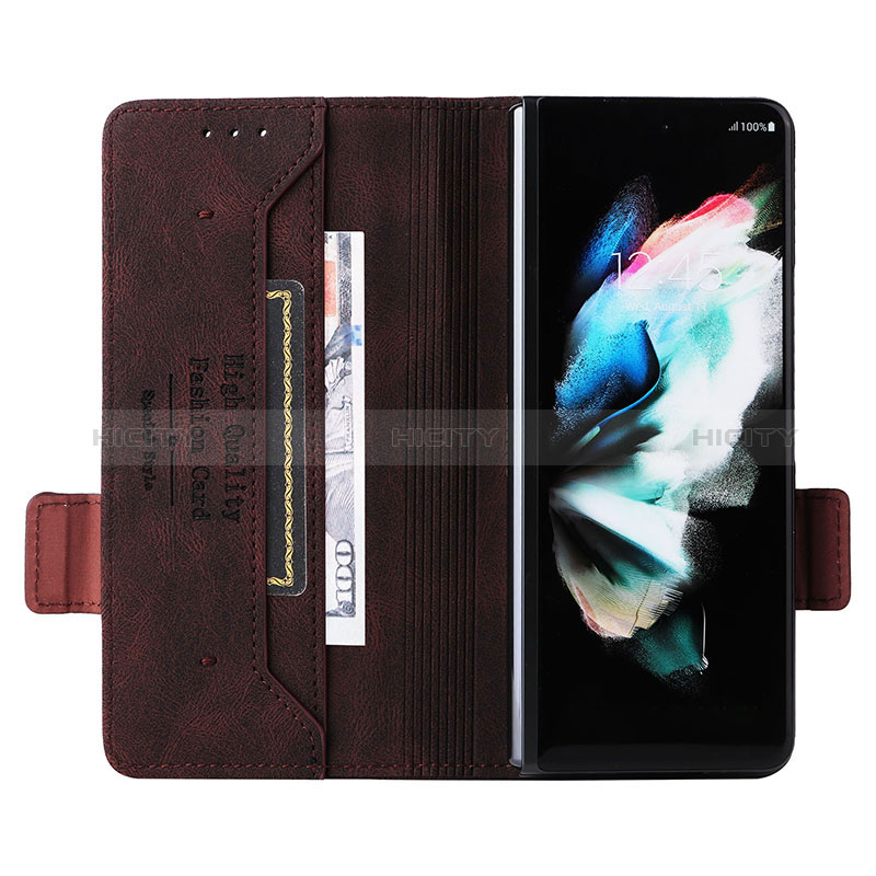 Samsung Galaxy Z Fold3 5G用手帳型 レザーケース スタンド カバー L18Z サムスン 