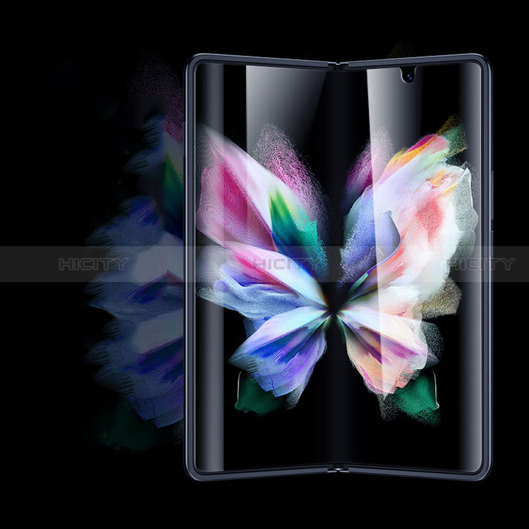 Samsung Galaxy Z Fold3 5G用高光沢 液晶保護フィルム 背面保護フィルム同梱 F02 サムスン クリア