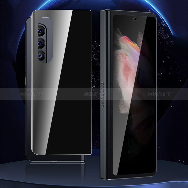 Samsung Galaxy Z Fold3 5G用高光沢 液晶保護フィルム 背面保護フィルム同梱 F03 サムスン クリア
