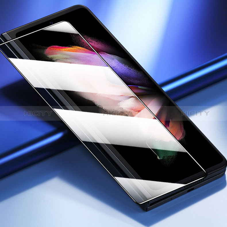 Samsung Galaxy Z Fold3 5G用高光沢 液晶保護フィルム フルカバレッジ画面 反スパイ サムスン クリア