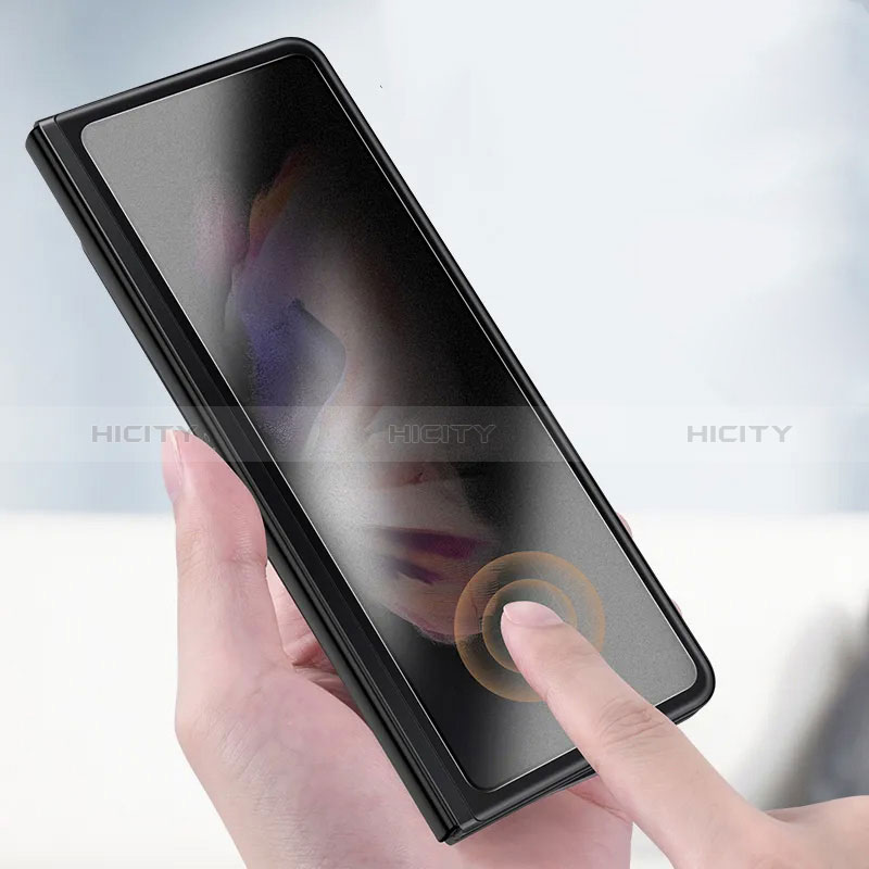 Samsung Galaxy Z Fold3 5G用反スパイ 強化ガラス 液晶保護フィルム S01 サムスン クリア