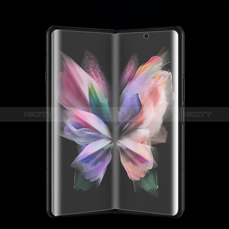 Samsung Galaxy Z Fold3 5G用高光沢 液晶保護フィルム 背面保護フィルム同梱 F08 サムスン クリア