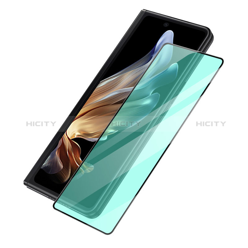 Samsung Galaxy Z Fold3 5G用強化ガラス フル液晶保護フィルム アンチグレア ブルーライト F03 サムスン ブラック