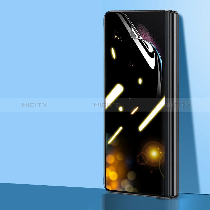 Samsung Galaxy Z Fold3 5G用高光沢 液晶保護フィルム フルカバレッジ画面 反スパイ S02 サムスン クリア