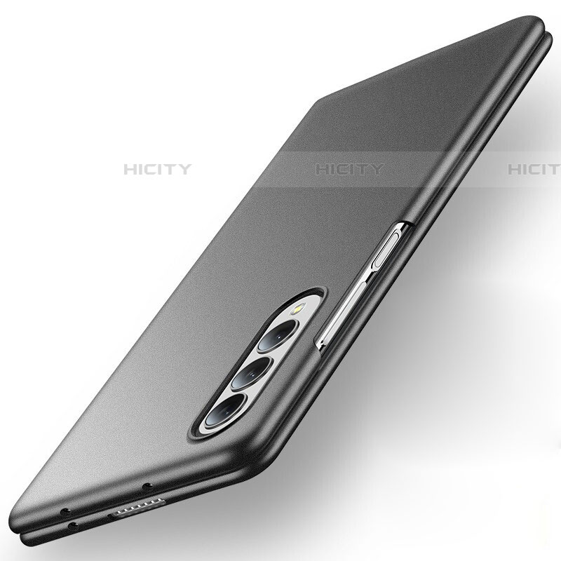 Samsung Galaxy Z Fold4 5G用ハードケース プラスチック 質感もマット サムスン ブラック