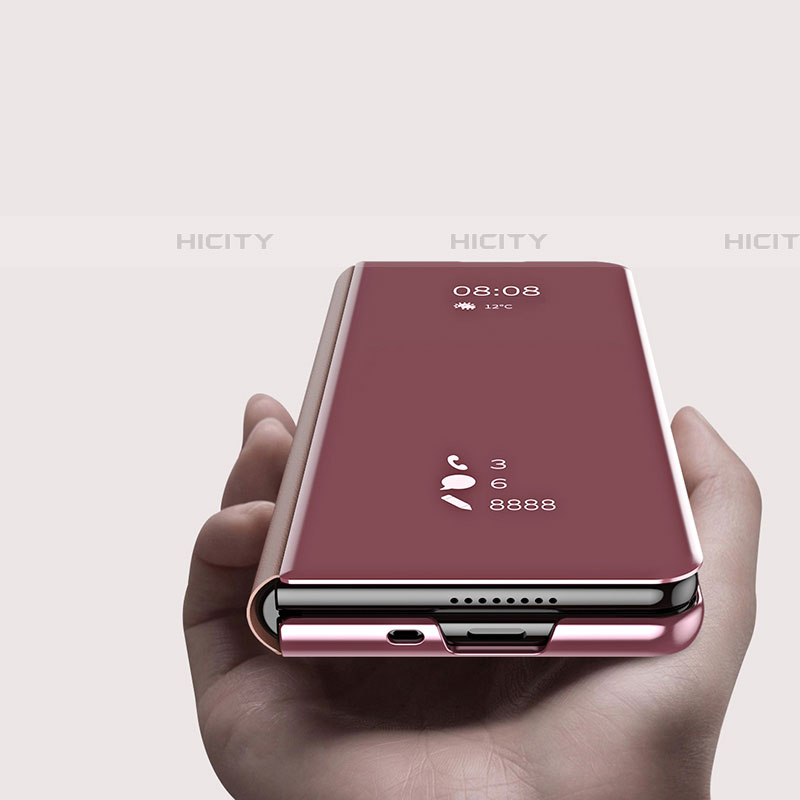 Samsung Galaxy Z Fold4 5G用手帳型 レザーケース スタンド 鏡面 カバー ZL2 サムスン 
