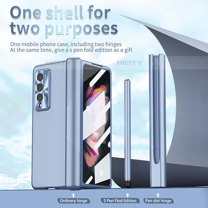 Samsung Galaxy Z Fold4 5G用ハードケース プラスチック 質感もマット カバー H08 サムスン 