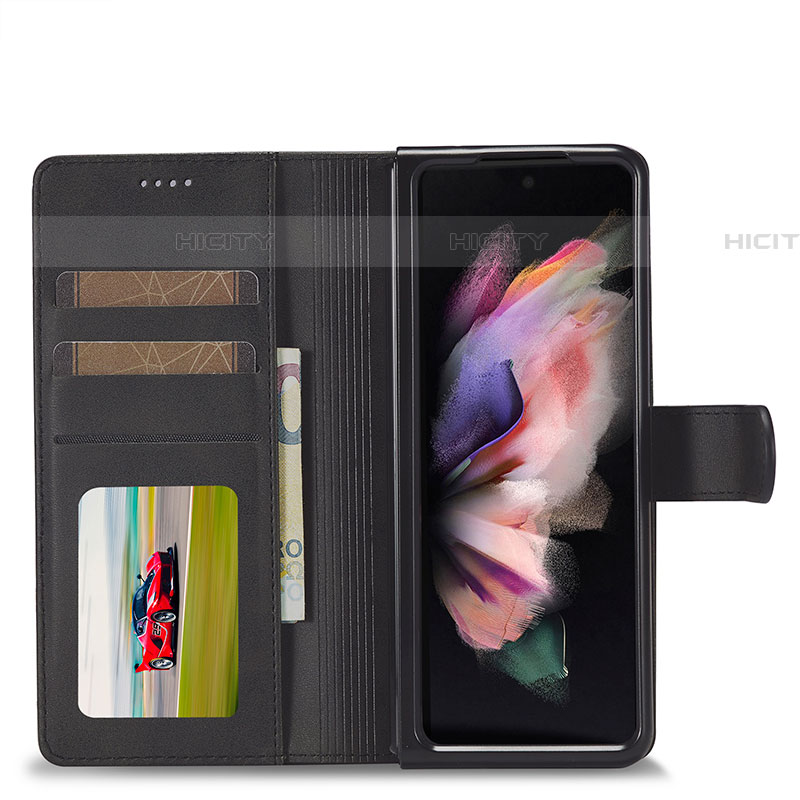 Samsung Galaxy Z Fold4 5G用手帳型 レザーケース スタンド カバー LC1 サムスン 