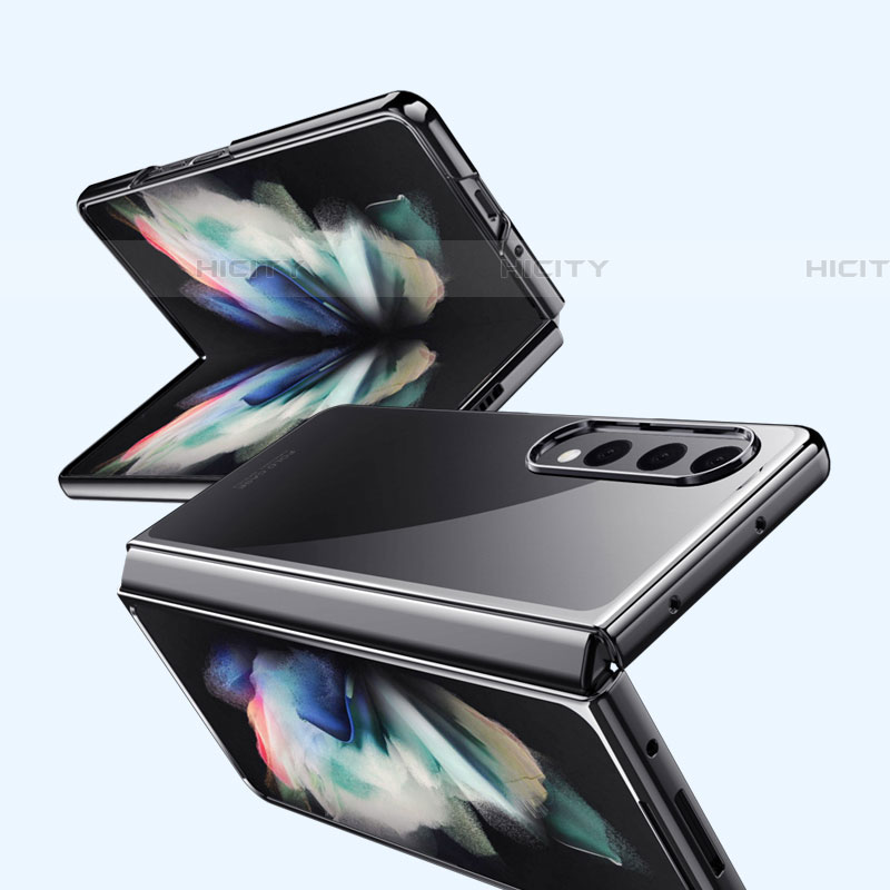 Samsung Galaxy Z Fold4 5G用ハードカバー クリスタル クリア透明 Z01 サムスン 