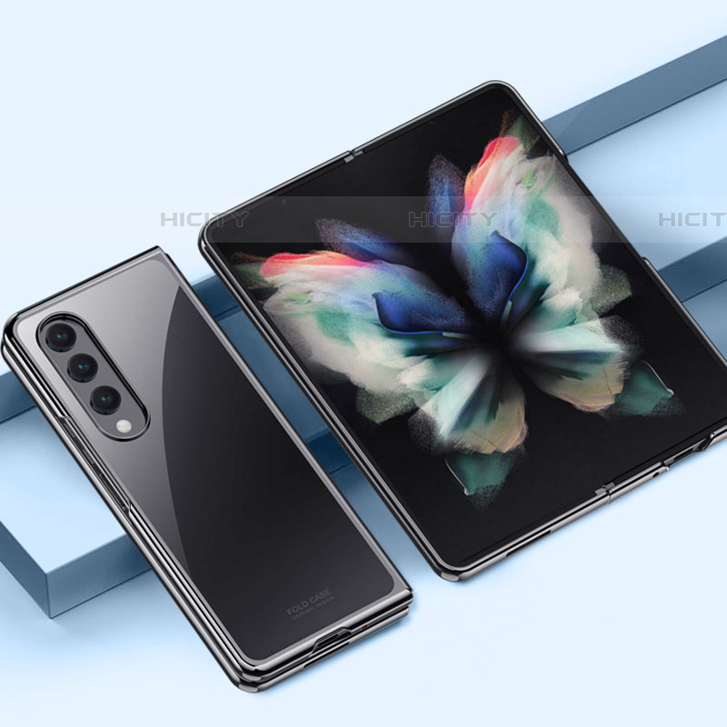 Samsung Galaxy Z Fold4 5G用ハードカバー クリスタル クリア透明 Z01 サムスン 