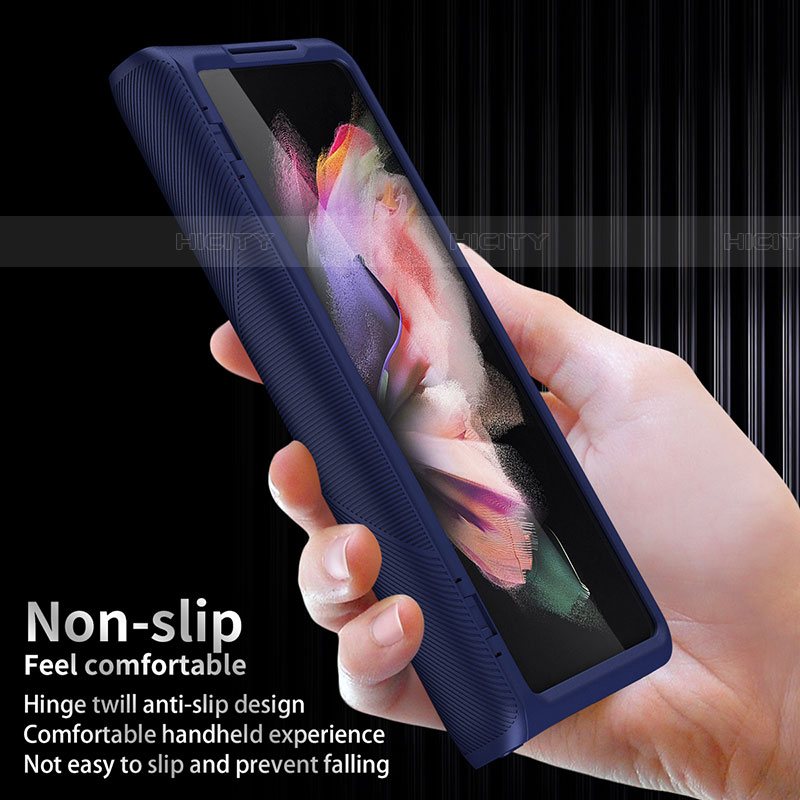Samsung Galaxy Z Fold4 5G用ハードケース プラスチック 質感もマット カバー R01 サムスン 