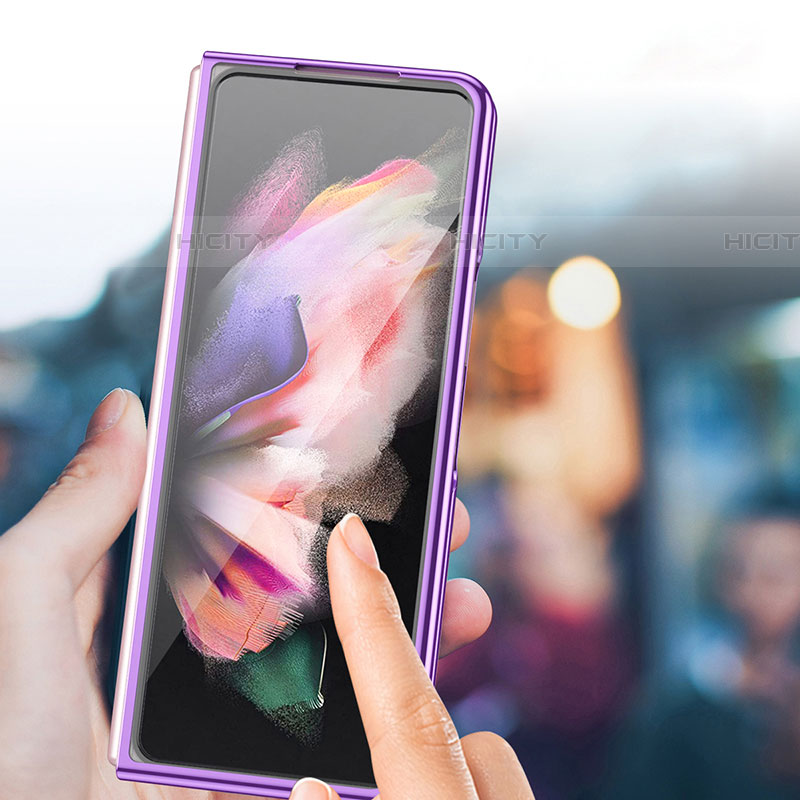 Samsung Galaxy Z Fold4 5G用ハードカバー クリスタル クリア透明 H04 サムスン 