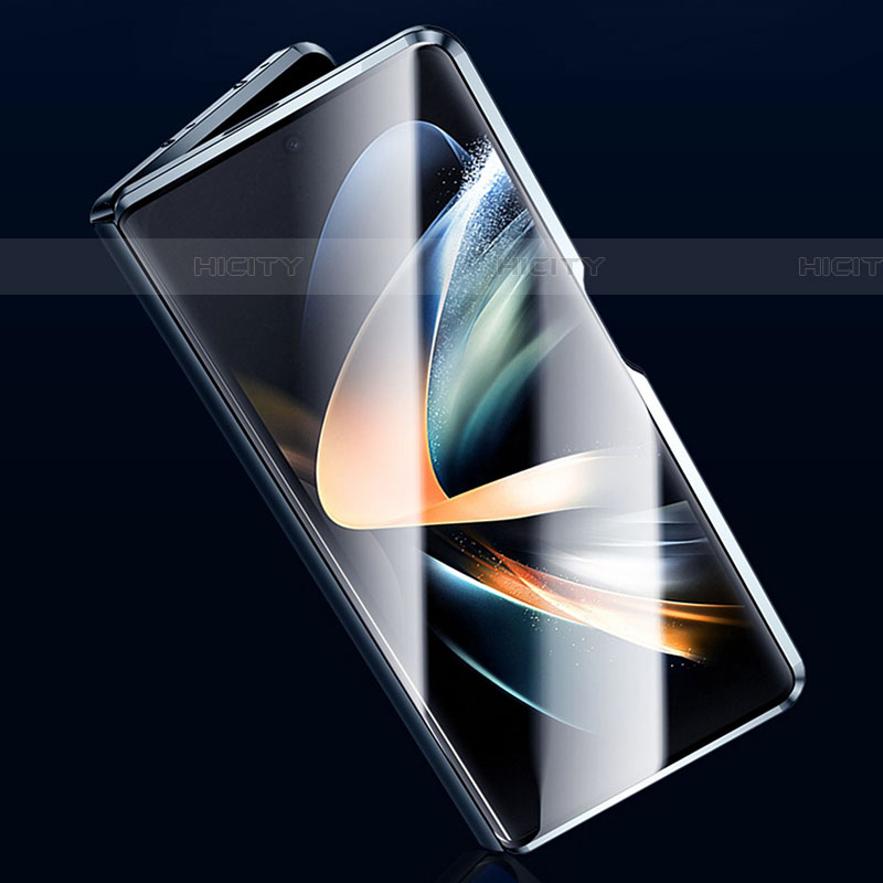 Samsung Galaxy Z Fold4 5G用ケース 高級感 手触り良い アルミメタル 製の金属製 360度 フルカバーバンパー 鏡面 カバー P04 サムスン 