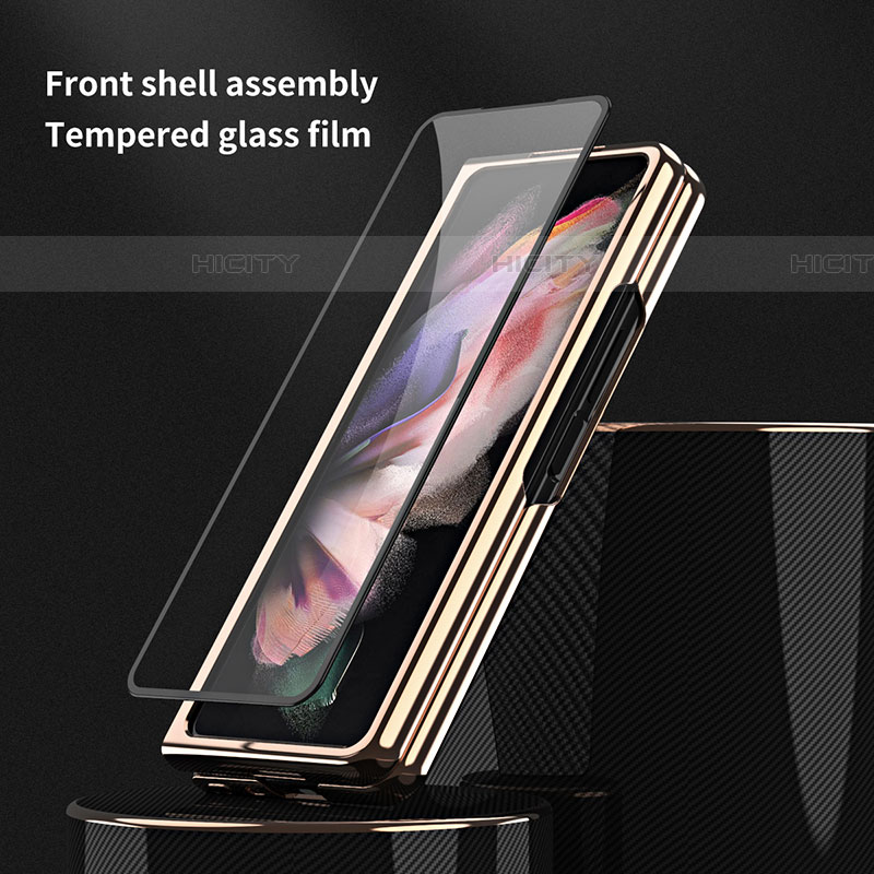 Samsung Galaxy Z Fold4 5G用ハードケース プラスチック 質感もマット カバー R04 サムスン 