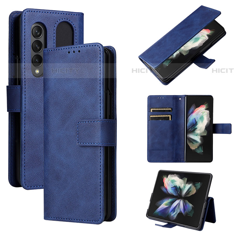 Samsung Galaxy Z Fold4 5G用手帳型 レザーケース スタンド カバー BY2 サムスン 