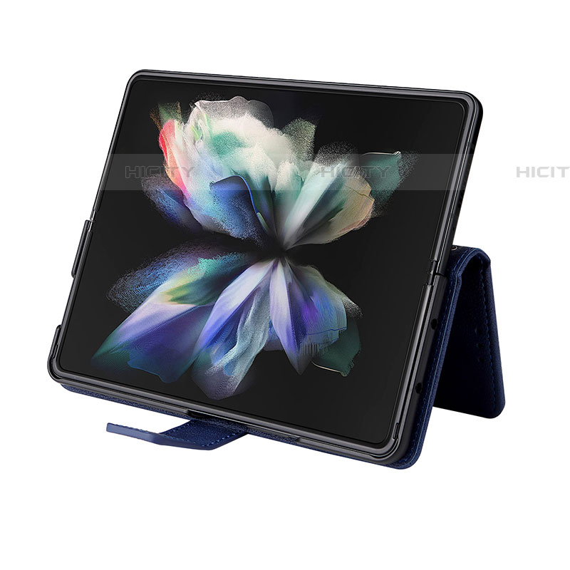 Samsung Galaxy Z Fold4 5G用手帳型 レザーケース スタンド カバー BY2 サムスン 