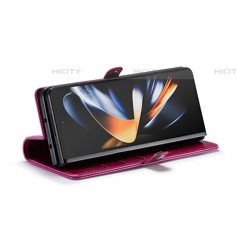 Samsung Galaxy Z Fold4 5G用手帳型 レザーケース スタンド カバー C01S サムスン 