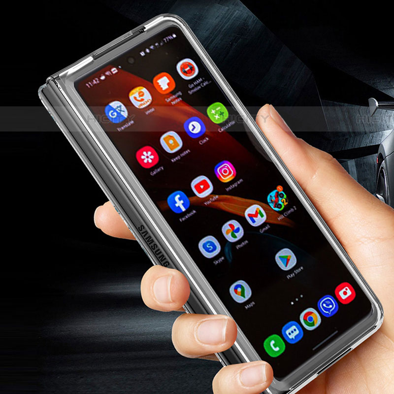 Samsung Galaxy Z Fold4 5G用360度 フルカバー極薄ソフトケース シリコンケース 耐衝撃 全面保護 バンパー MJ2 サムスン 