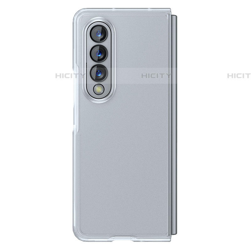 Samsung Galaxy Z Fold4 5G用ハイブリットバンパーケース 透明 プラスチック カバー サムスン 