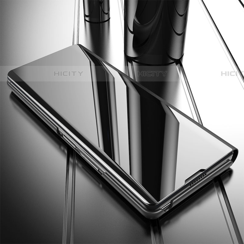 Samsung Galaxy Z Fold4 5G用手帳型 レザーケース スタンド 鏡面 カバー サムスン 