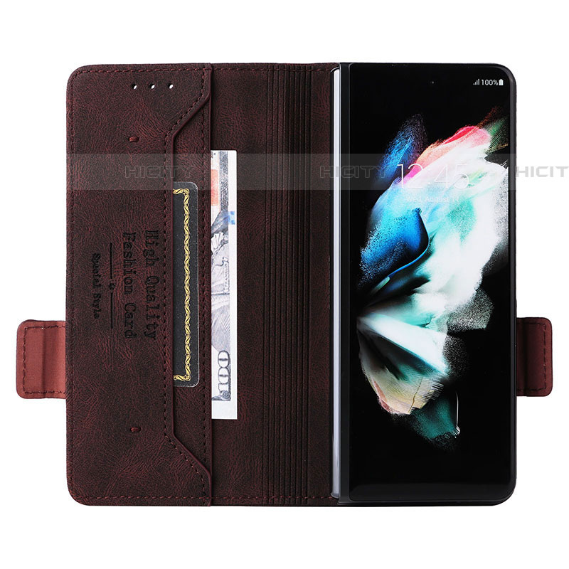 Samsung Galaxy Z Fold4 5G用手帳型 レザーケース スタンド カバー L09Z サムスン 