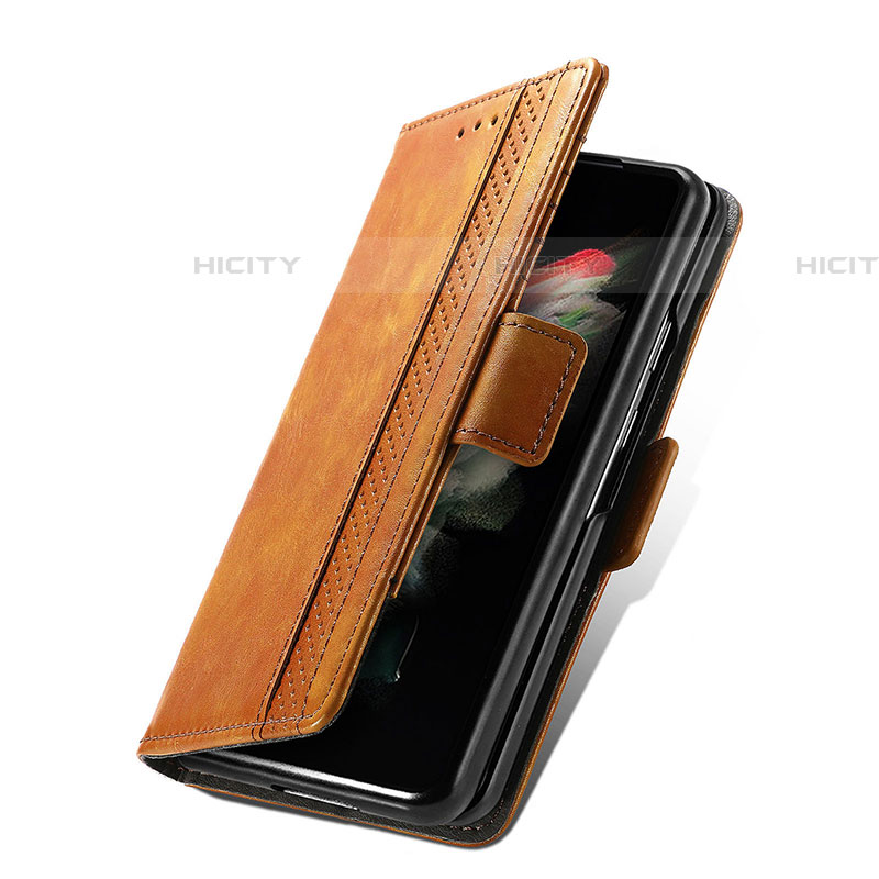 Samsung Galaxy Z Fold4 5G用手帳型 レザーケース スタンド カバー S02D サムスン 