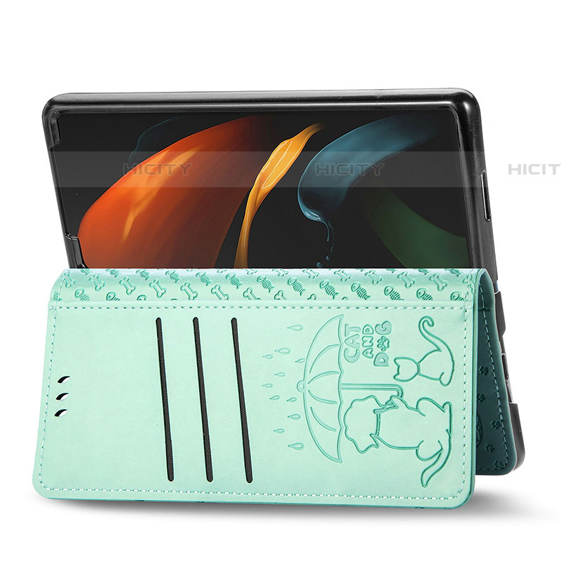 Samsung Galaxy Z Fold4 5G用手帳型 レザーケース スタンド パターン カバー S03D サムスン 