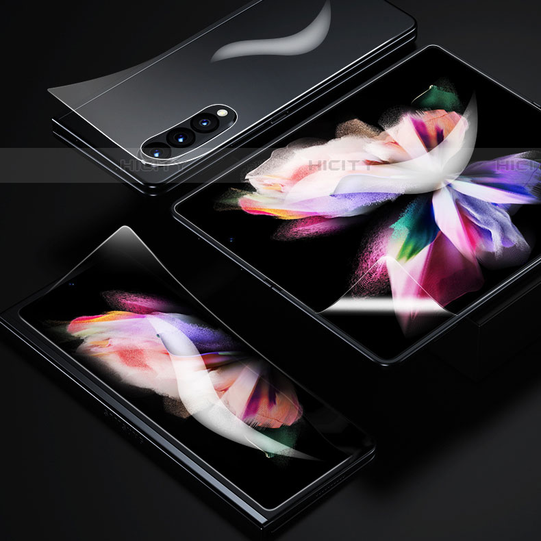 Samsung Galaxy Z Fold4 5G用高光沢 液晶保護フィルム フルカバレッジ画面 サムスン クリア