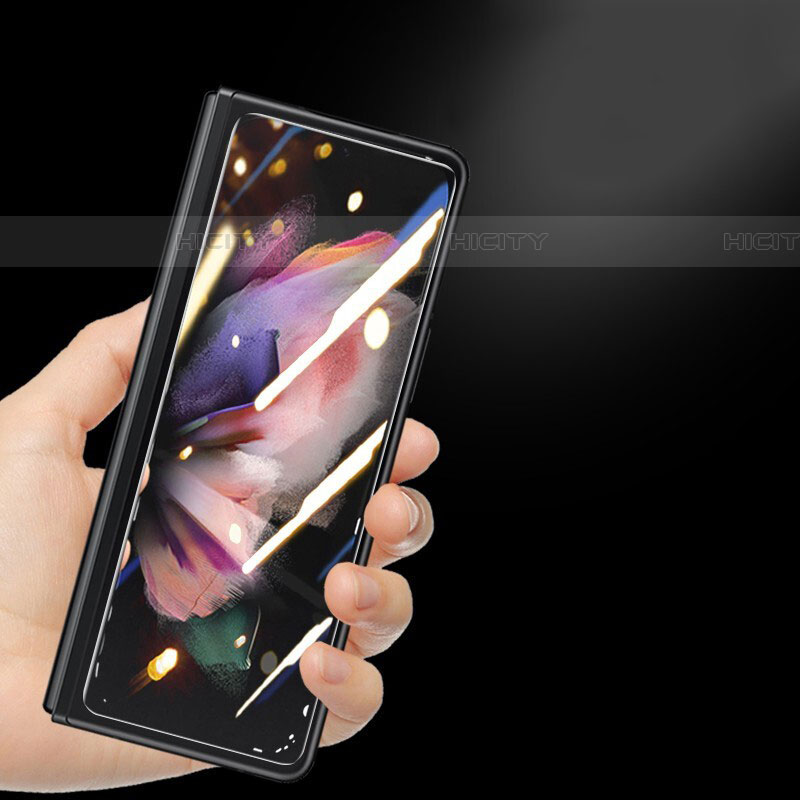 Samsung Galaxy Z Fold4 5G用高光沢 液晶保護フィルム フルカバレッジ画面 反スパイ S01 サムスン クリア
