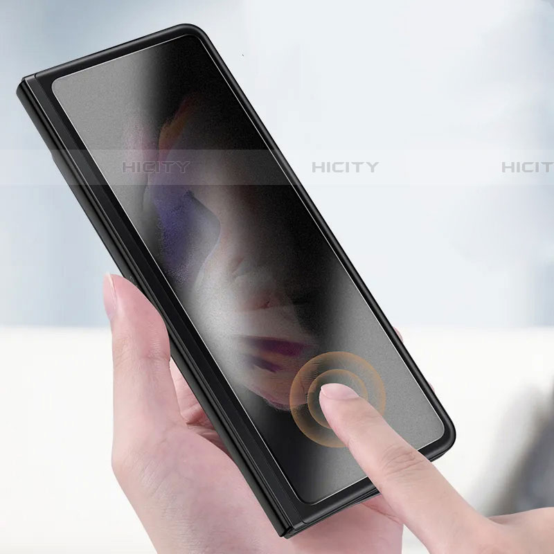 Samsung Galaxy Z Fold4 5G用反スパイ 強化ガラス 液晶保護フィルム S01 サムスン クリア
