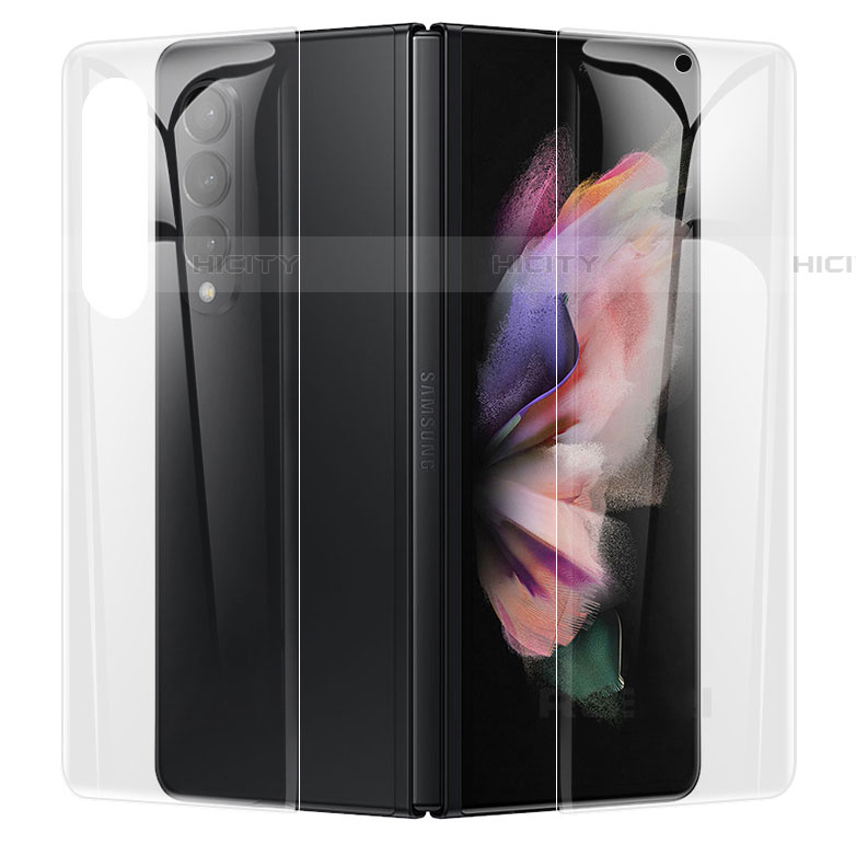 Samsung Galaxy Z Fold4 5G用高光沢 液晶保護フィルム 背面保護フィルム同梱 S06 サムスン クリア