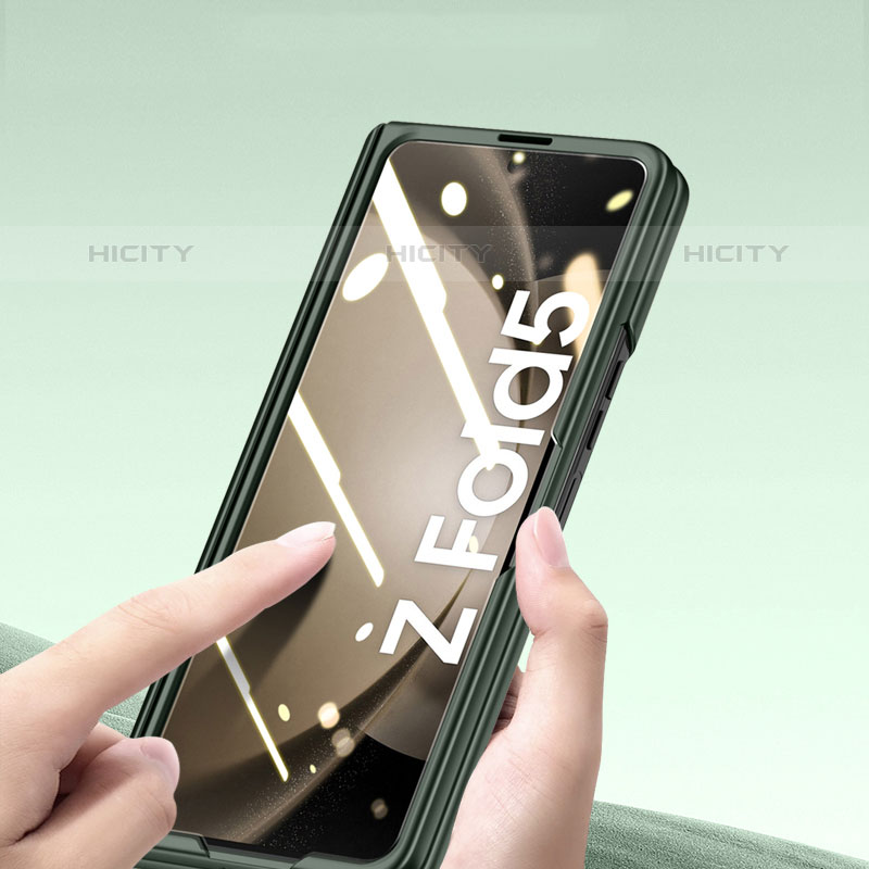 Samsung Galaxy Z Fold5 5G用ハードケース プラスチック 質感もマット 前面と背面 360度 フルカバー MK2 サムスン 