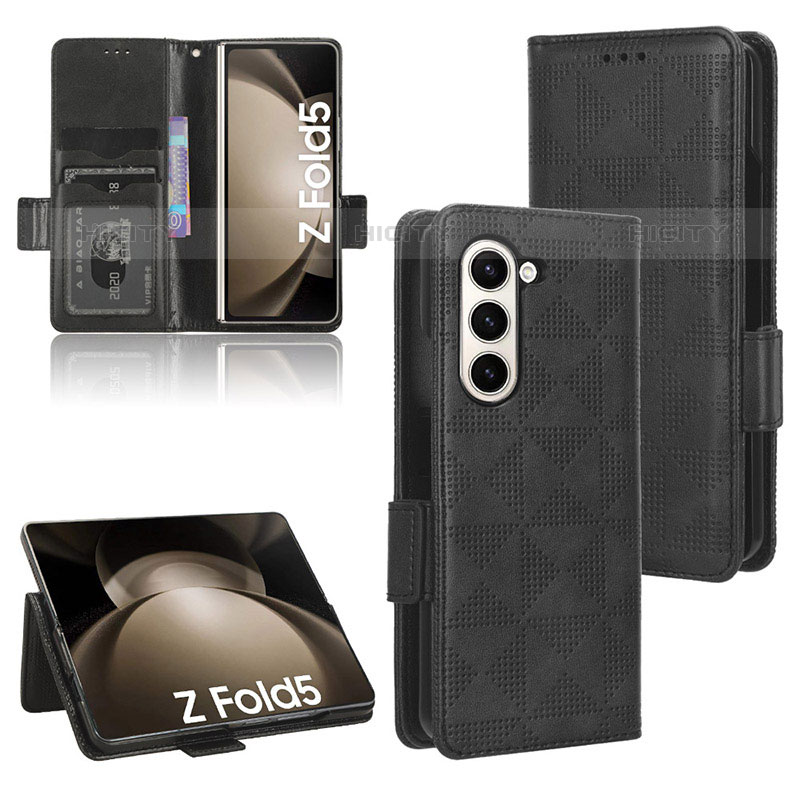 Samsung Galaxy Z Fold5 5G用手帳型 レザーケース スタンド カバー C02X サムスン 