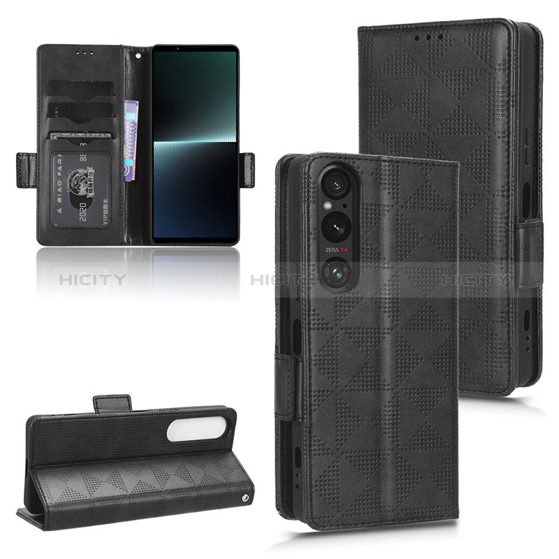 Sony Xperia 1 V用手帳型 レザーケース スタンド カバー C02X ソニー 