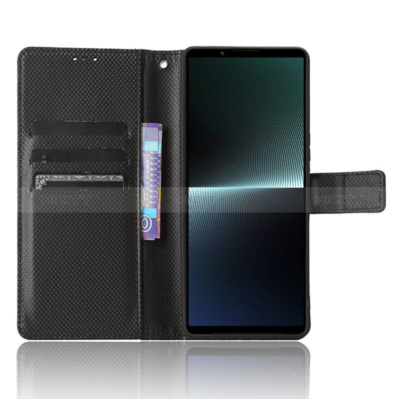 Sony Xperia 1 V用手帳型 レザーケース スタンド カバー BY1 ソニー 