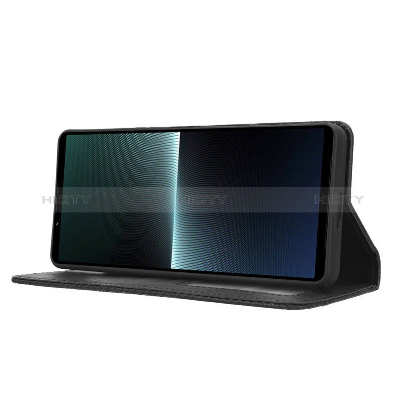 Sony Xperia 1 V用手帳型 レザーケース スタンド カバー BY4 ソニー 