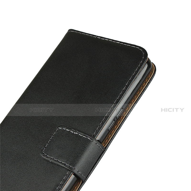 Sony Xperia 10 II用手帳型 レザーケース スタンド ソニー ブラック