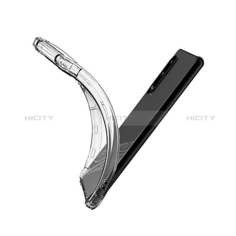 Sony Xperia 10 III用極薄ソフトケース シリコンケース 耐衝撃 全面保護 クリア透明 T03 ソニー クリア