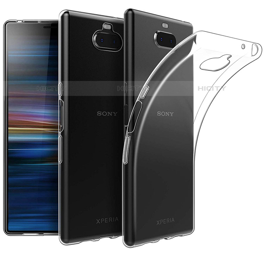 Sony Xperia 10 Plus用極薄ソフトケース シリコンケース 耐衝撃 全面保護 クリア透明 カバー ソニー クリア