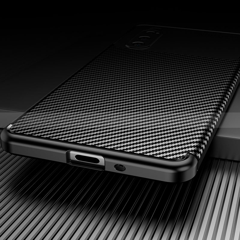 Sony Xperia 10 V用シリコンケース ソフトタッチラバー ツイル カバー ソニー 