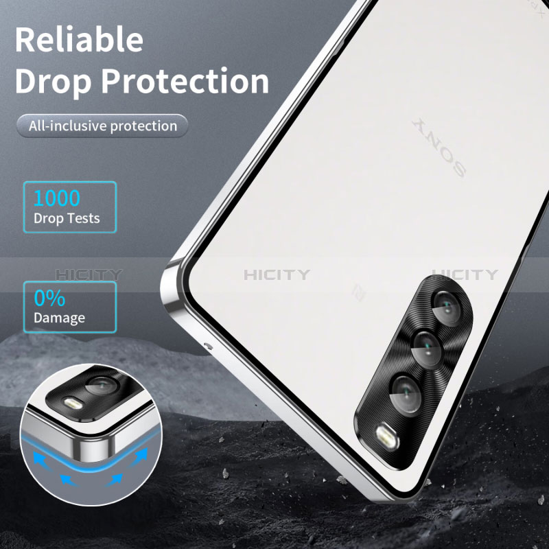 Sony Xperia 10 V用ケース 高級感 手触り良い メタル兼プラスチック バンパー ソニー 
