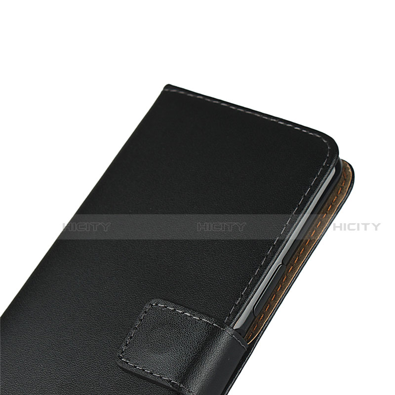 Sony Xperia 5 II用手帳型 レザーケース スタンド ソニー ブラック