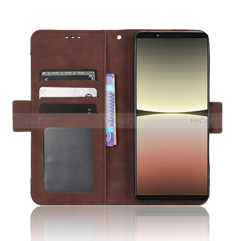 Sony Xperia 5 IV用手帳型 レザーケース スタンド カバー BY3 ソニー 